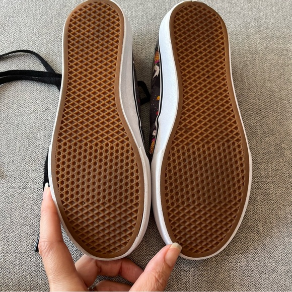 Vans Off the Wall Tennis Shoes Dog Print Boston Terrier in Space Galaxy Sz 6 - Picture 8 of 8